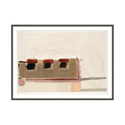 Theodore Alexander Little Boxes 1 Framed On Paper By Studio L57 Contempo Print In Bone White,mocha