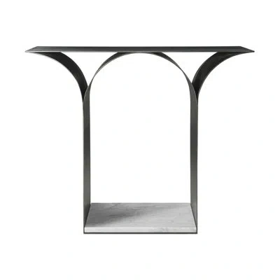 Theodore Alexander Luca Steel Floor Shelf End Table