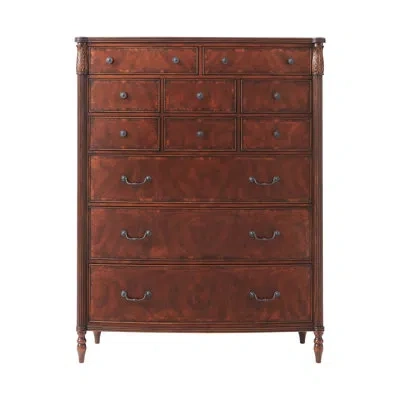 Theodore Alexander Middleton 11 Drawer Chest In Brown;mahogany