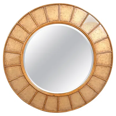 Pre-owned Theodore Alexander Monumental Contemporary Gold Gilt Wall Mirror