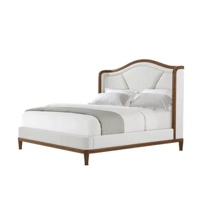 Theodore Alexander Norfolk King Bed In White,heirloom