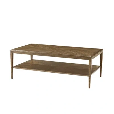 Theodore Alexander Nova 4 Legs Coffee Table With Storage In Dawn