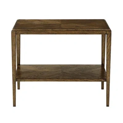 Theodore Alexander Nova Rectangular Side Table In Dusk