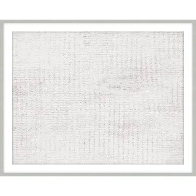 Theodore Alexander Open Weave 2 Framed Art Print In White,gray