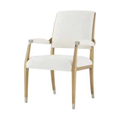 Theodore Alexander Origins Dining Armchair In Sesame
