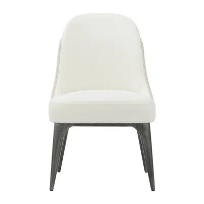 Theodore Alexander Panos Dining Side Chair In Gray
