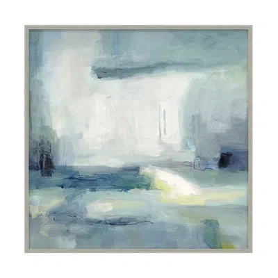 Theodore Alexander Plane Of Existence 1 By Studio L57 Affinity - Single Picture Frame Print On Canvas In Blue,white