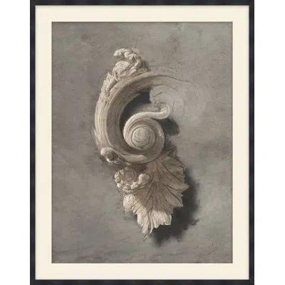 Theodore Alexander Relief 1 Framed Art Print In Gray