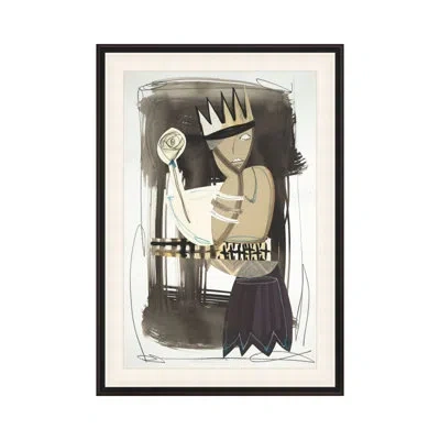 Theodore Alexander Romantic Figures 1 By Studio L57 Narrative - Single Picture Frame Print In Black;beige;charcoal