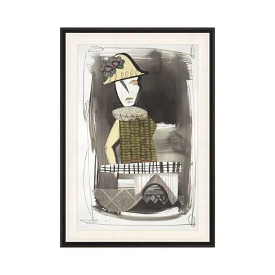 Theodore Alexander Romantic Figures 3 By Studio L57 Narrative - Single Picture Frame Print In Gray;gold