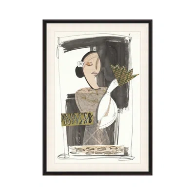 Theodore Alexander Romantic Figures 5 By Studio L57 Narrative - Single Picture Frame Print In Black,cream,beige,gray