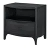 Theodore Alexander Rome Wood Nightstand In Black