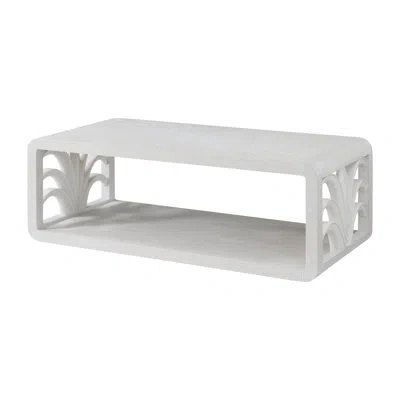 Theodore Alexander Royal Palm Cocktail Table In White
