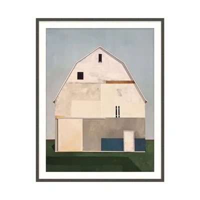 Theodore Alexander Rustic Reverie 1 Framed On Paper By L Devoe Print In Ivory,green,blue,gray