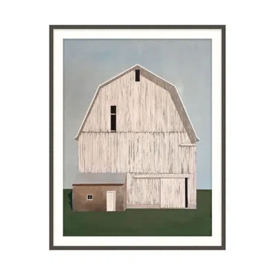 Theodore Alexander Rustic Reverie 2 Framed On Paper By L Devoe Print In Blue,green,ivory,brown