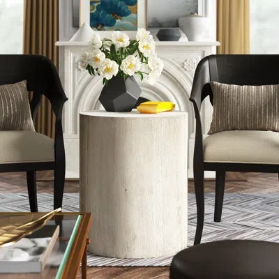 Theodore Alexander Sawyer End Table In Oak Wood