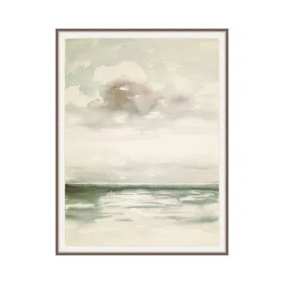 Theodore Alexander Sea Breeze Green 1 By Studio L57 Affinity - Single Picture Frame Print In Ivory,sand,vanilla