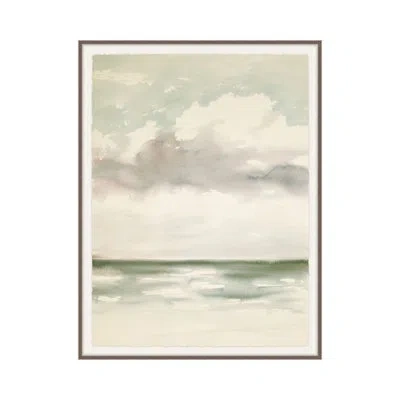 Theodore Alexander Sea Breeze Green 2 By Studio L57 Affinity - Single Picture Frame Print In Cream,ivory,cotton,seafoam Green