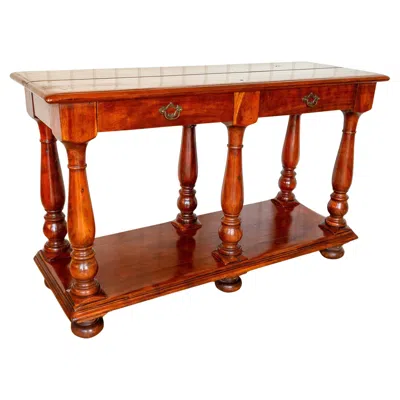 Pre-owned Theodore Alexander Server Console Potboard Dresser Base Sideboard Georgian Style Fine Country House In Brown