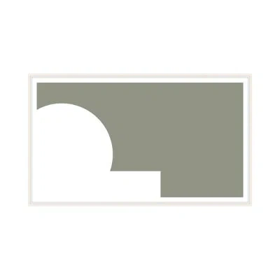 Theodore Alexander Shaping My Path 7 By Studio L57 Schemata - Single Picture Frame Print On Paper In Sage Gray,white
