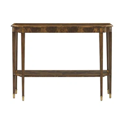 Theodore Alexander Sloane Console Table In Edwardian Brown
