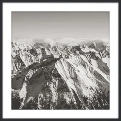 Theodore Alexander Snowscape 6 Framed Art Print In Black,white,gray