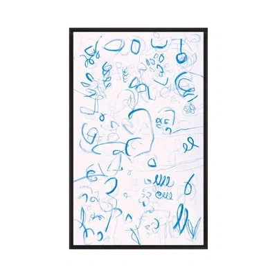 Theodore Alexander So Much Joy 1 By Studio L57 Affinity Print - Floater Frame Print On Canvas In Blue,light Pink