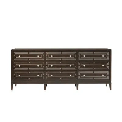 Theodore Alexander Spencer London 86'' W 9 - Drawer Dresser In Brown