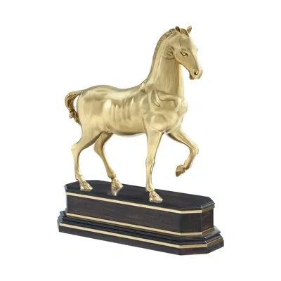 Theodore Alexander Spencer London Decorative Object In Black,polished Brass