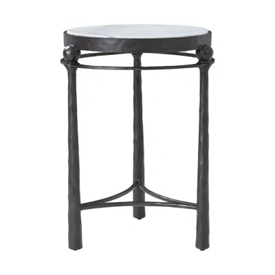 Theodore Alexander Spencer London Round Metal Drink Table In White
