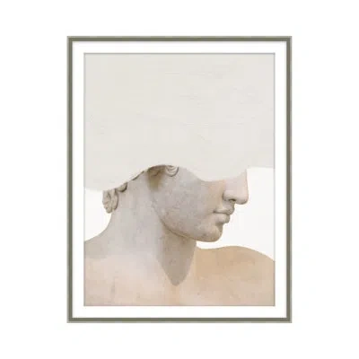 Theodore Alexander Stop Thinking So Much 1 By Studio L57 Narrative - Single Picture Frame Print On Paper In Beige,ivory