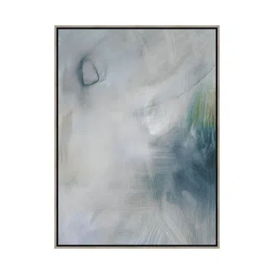Theodore Alexander Stormy Summer 1 By Studio L57 Contempo - Single Frame Print On Canvas In Prussian Blue,dove Gray,smoke