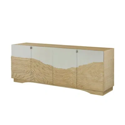 Theodore Alexander Strata Credenza In Starlight;sesame