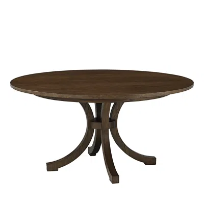 Theodore Alexander Surrey Round Dining Table In Brown
