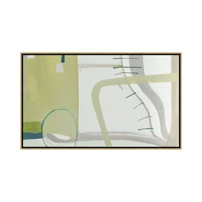 Theodore Alexander Sweet Summer 1 By Anne Abueva - Single Picture Frame Print On Canvas In Moss Green,gray;moss Green,dove Gray,cream