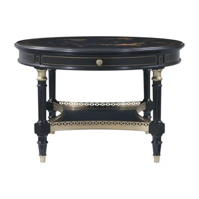 Theodore Alexander Terrace Cocktail Table In Black
