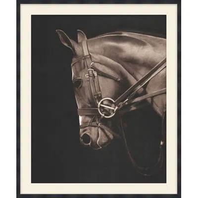 Theodore Alexander They Meet 2 Framed Art Print In Brown,white,black