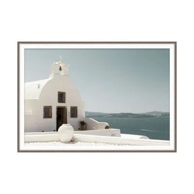 Theodore Alexander Touch The Sky 1 By Lorenzo Rizzo - Single Picture Frame Print On Paper In Blue,white