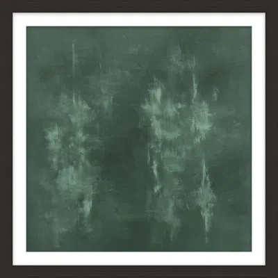 Theodore Alexander Verdant Wash 4 Framed Art Print In Green,ivory