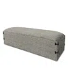 Theodore Alexander Vesta Upholstered Bench In Gray