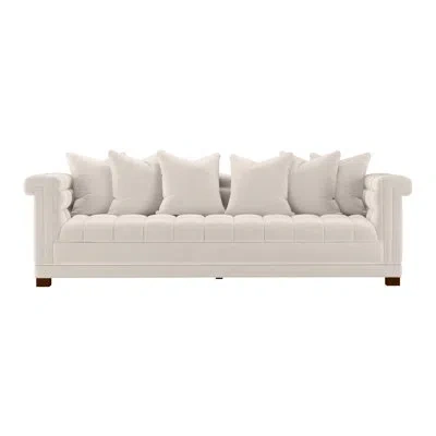 Theodore Alexander Vittorio 103'' Rolled Arms Sofa In Cambridge,bond Linen (performance Fabric) 1086-92