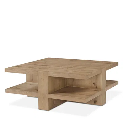 Theodore Alexander Woodlands Cocktail Tables Epping Square Coffee Table In Brown