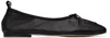 Theopen Product Black Square Toe Ballerina Flats In Black
