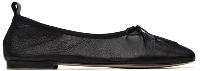 Theopen Product Black Square Toe Ballerina Flats