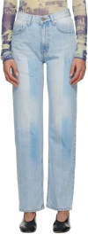 Theopen Product Blue Shaded Jeans In Blue