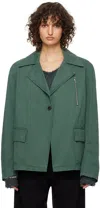 Theopen Product Green Safari Jacket In Deep Green
