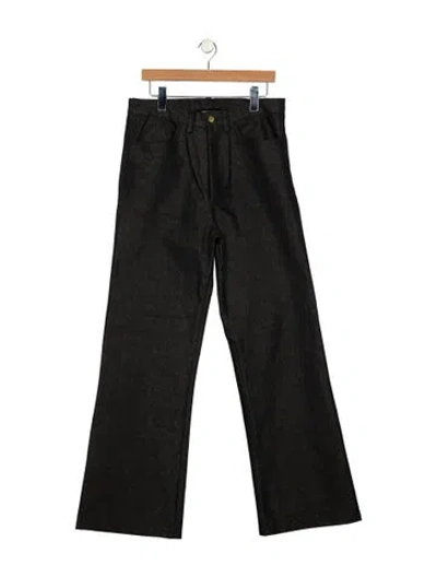 Pre-owned Theophilio Bootcut Jeans In Black