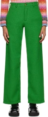 Theophilio Green Four-pocket Trousers In Green