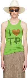 Theophilio Ssense Exclusive Green Tank Top In Green