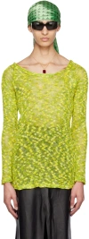 Theophilio Ssense Exclusive Yellow Distressed Sweater In Yellow